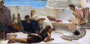 Alma-Tadema, Sir Lawrence A Reading from Homer (mk23) USA oil painting artist